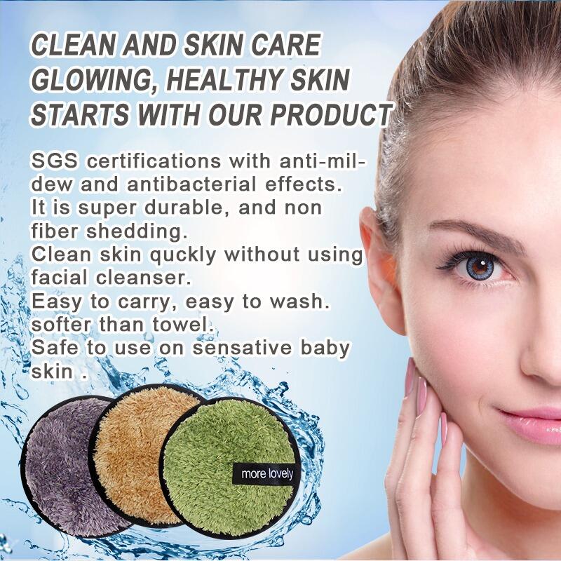 Our cosmetic makeup remover pads have the ability to clean and skincare for glowing