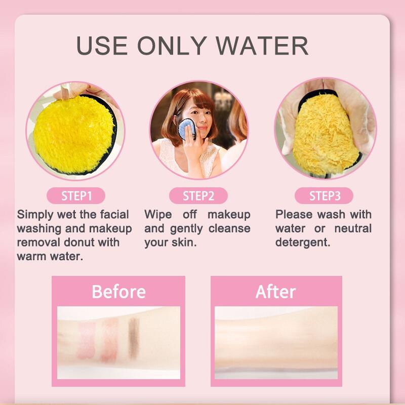 Our cosmetic makeup remover pads have cleansing power with only water