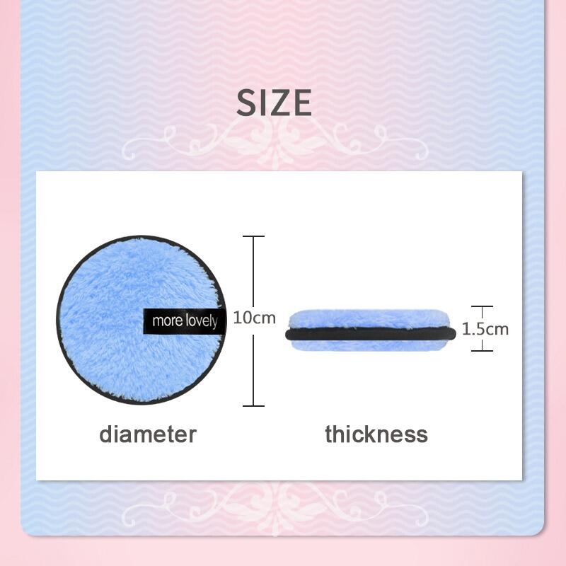Dimensions of cosmetic makeup remover pads: 𝜙10 cm*1.5 cm