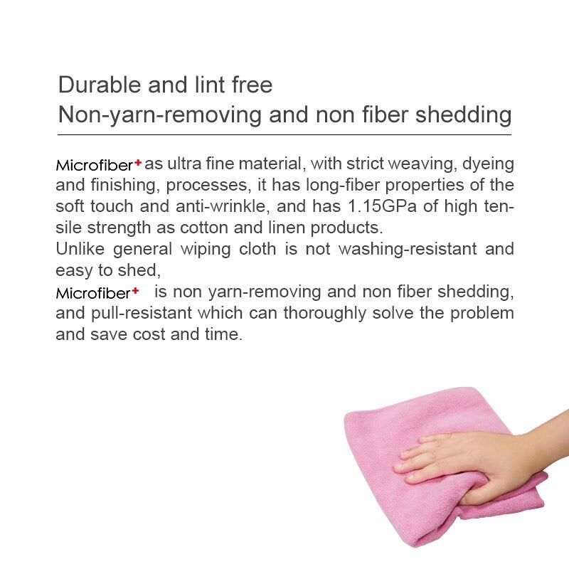 Microfiber car washing towels have durable and lint free
