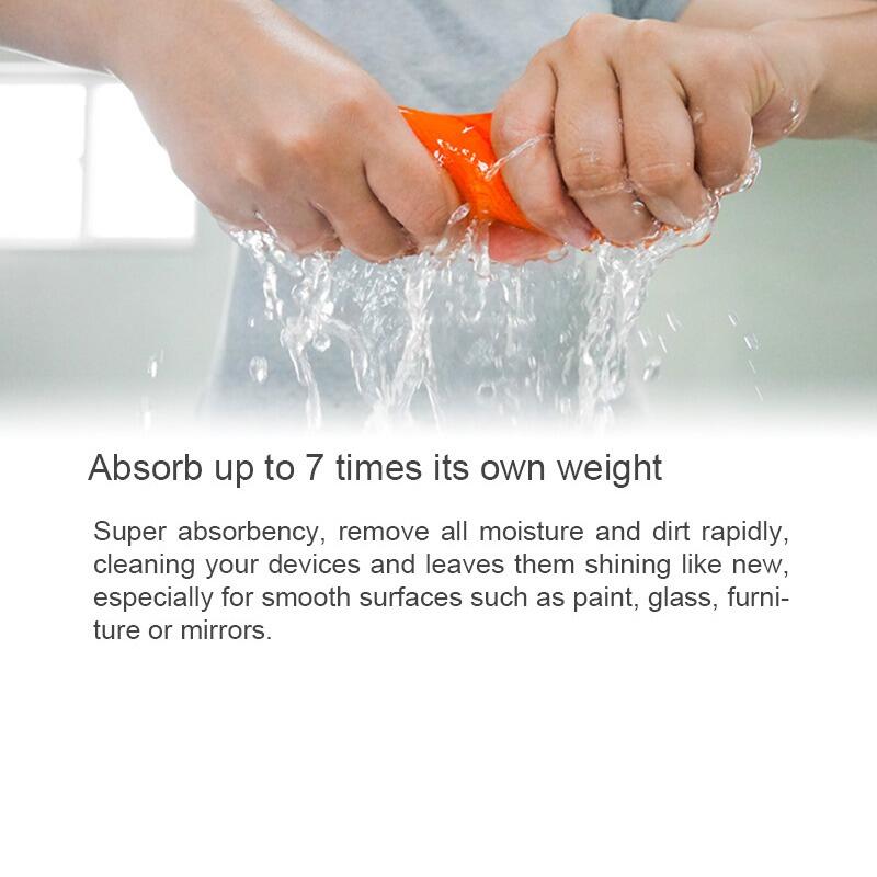 Absorb water up to 7 times car washing towel's own weight