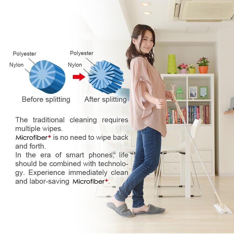 Microfiber is no need to wipe back and forth